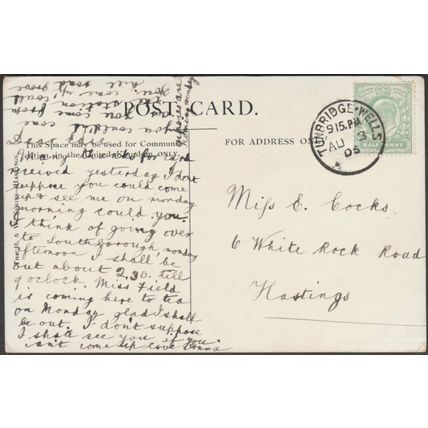 WH Borrow - Arundel Castle, Sussex, 1906 - Brown & Woodley Postcard