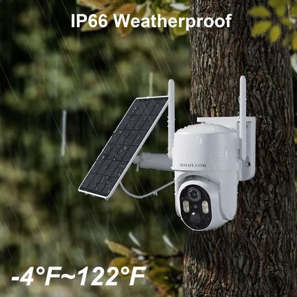 4G LTE Cellular Security Camera No Internet Needed, Solar No Wifi Security Camer