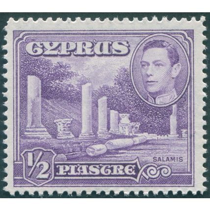 Cyprus 1951 ½pi. violet SG152a unused