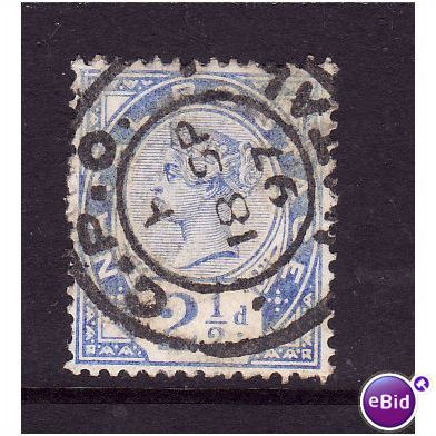 NATAL 1891 SG 113 2 1/2d BRIGHT BLUE FINE USED