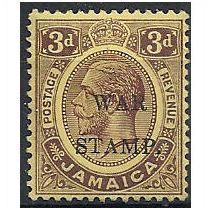 Jamaica 1917 SG75 3d Purple/Yellow WAR STAMP Mounted Mint .. .