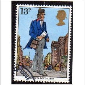 Great Britain 1979 Rowland Hill 13p London Postman Used 2 SG 1097 Sc 873 stamp