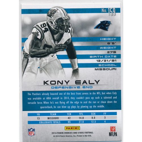 2014 Panini Rookies & Stars #159 Kony Ealy RC Carolina Panthers