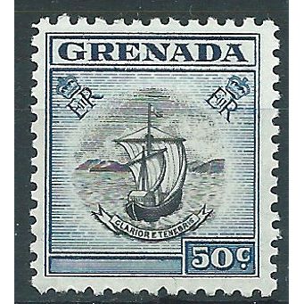 Grenada 1955 SG202 50c Black & Deep Blue Mounted Mint....