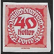 Po Mi 99 (*): 40 h. red Postage Due Stamp: Numeral.