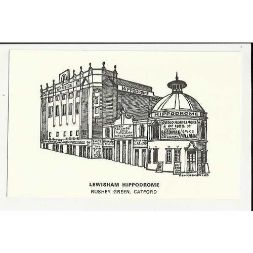 London LEWISHAM HIPPODROME Art Postcard by Badger