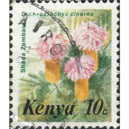 KENYA, FLOWER, Dichrostachys cinerea, green 1983, 10c, #4