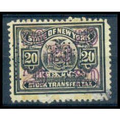 Used Revenue 20c N.Y. Stock Transfer Fine WA2791