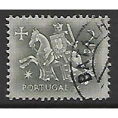 PORTUGAL 1953 2E DARK GREY MEDIEVAL KNIGHT SG 1087 FINE USED