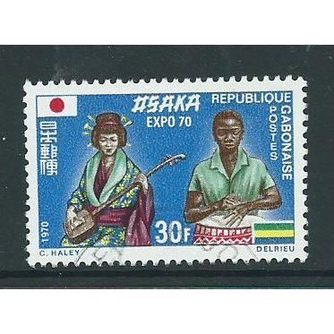 gabon stamps sg380 used sg 380 used