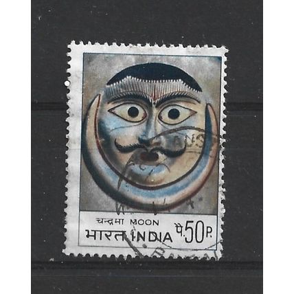India.SG708 50p "Moon" Mask.Fine Used.June23