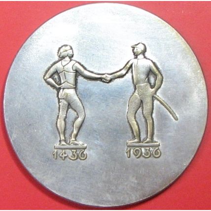 1936 500 Year Reign, Germany. Challenge Coin, Souvenir. REPLICA. 36a.