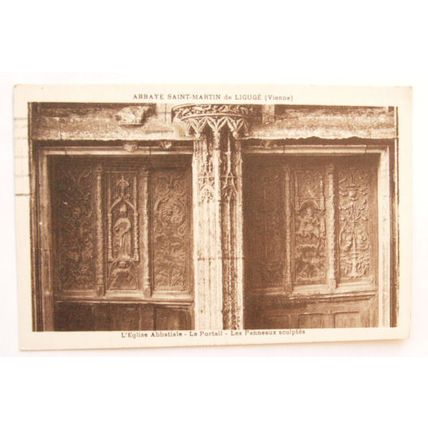 1935 postcard Abbaye Saint Martin de Liguge