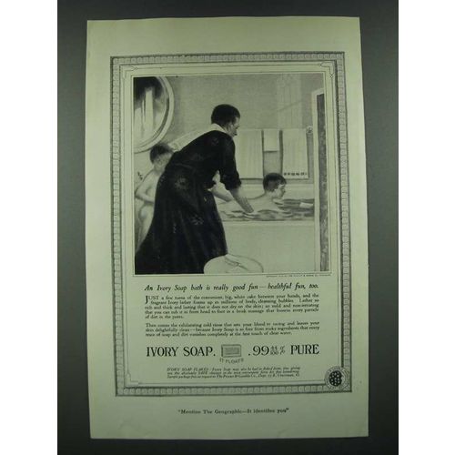 1919 Ivory Soap Ad - Bath Is Really Good Fun