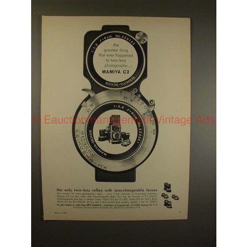 1960 Mamiya C2 TLR Camera Ad - Greatest Thing Ever!!