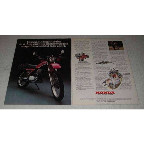 1981 Honda XL500S Motorcycle Ad - Dual Purpose