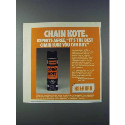 1981 Kal-Gard Chain Kote Ad - Experts Agree