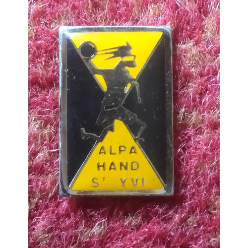 Pin Badge, Metal & Enamel: Alpa Hand, St Yvi: Handball