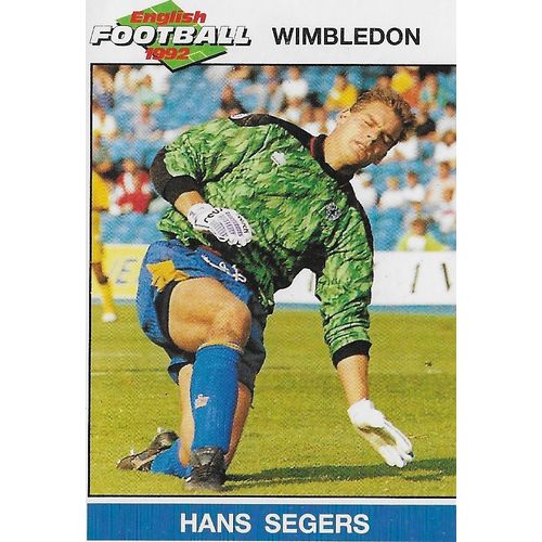 Panini's English Football 1992 Stickers: No.254 - Segers