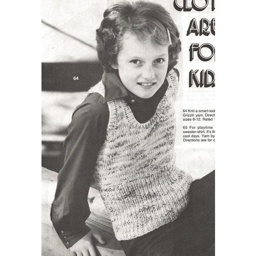 Knit Child's Pattern Grizzili Vest