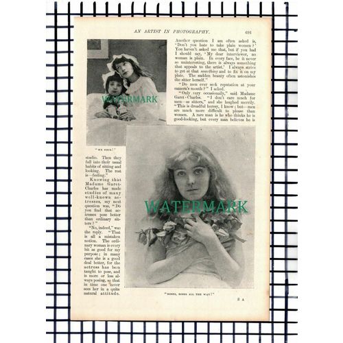 (8061) Madame Garet-Charles Photography - c.1900 Article