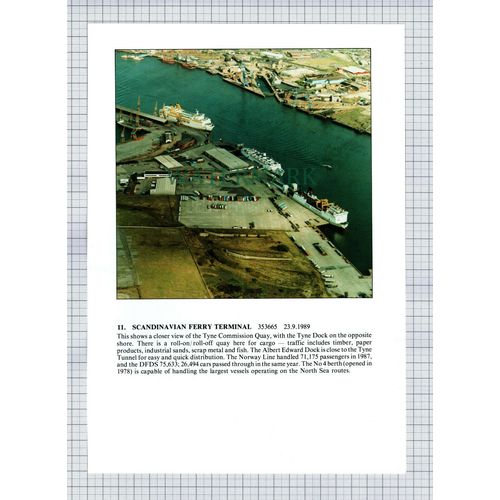 (8618) Swan Hunter Ship Yard / Scandinavian Ferry Tyne Docks - 1980s Cutting