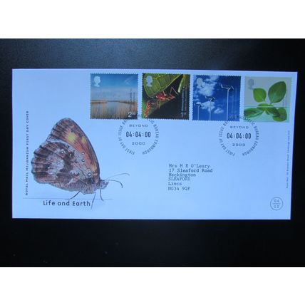 ROYAL MAIL - MILLENNIUM COLLECTION: LIFE AND EARTH FIRST DAY COVER