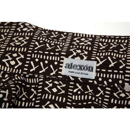 ALEXON DESIGNER SUIT SUMMER BROWN & WHITE 60s SKIRT SHIRT TOP & BELT S 12 VGC