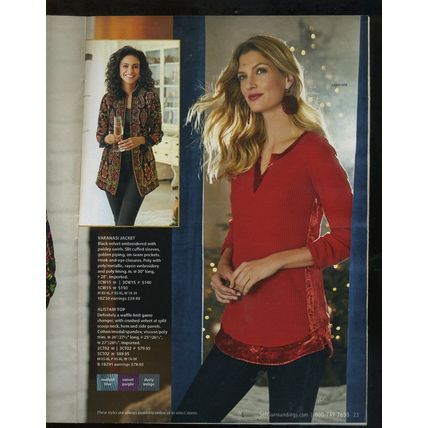SOFT SURROUNDINGS 2019 WOMEN'S FASHION CATALOG "COZY SWEATERS" great fashion