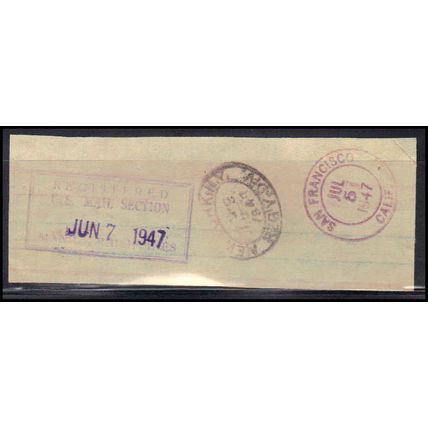 Used Revenue Cancel Registered San Francisco, CA. E0125