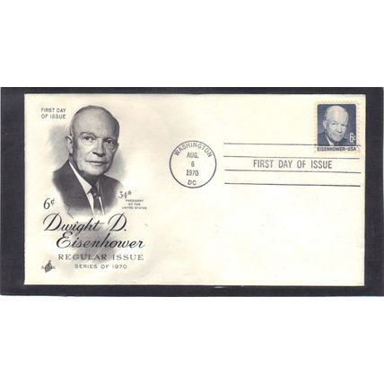FDC Art Craft 1393 6c Dwight Eisenhower (Cachet-U/A) CV41240