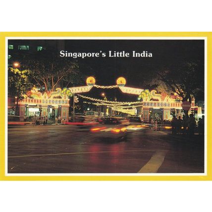 Little India Singapore Postcard unused VGC