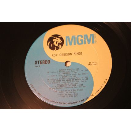 Roy Orbison LP-ROY ORBISON SINGS STEREO