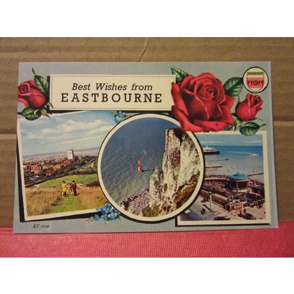 multiview, EASTBOURNE, SUSSEX unused postcard by Elgate =