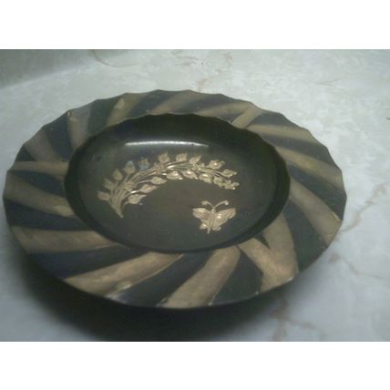 Brass ashtray inlay design