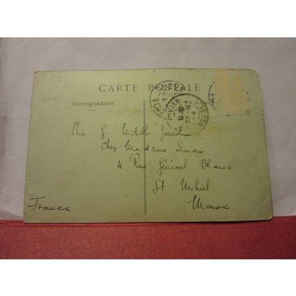 DEUX, FRANCE used antique postcard. Eure-et-Loir 1904 pm #