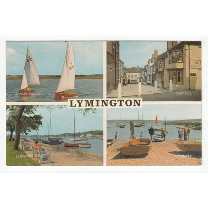 Multiview of Lymington Postcard Hampshire 0504