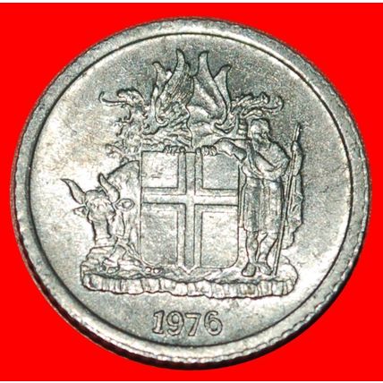 GREAT BRITAIN 4 SPIRITS (1976-1980): ICELAND ★ 1 CROWN 1976★LOW START★NO RESERVE
