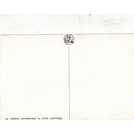 Caracas Catedrale Venezuela Postcard unused VGC