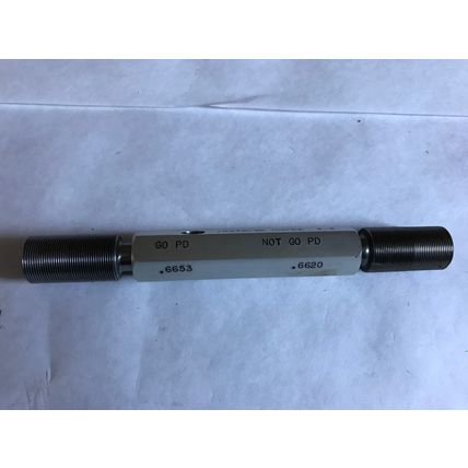 NO GO THREAD & PLUG GAUGE P/P,PMC .6875-32 UN-2A GO PD .6653 NOT GO PD .6620,SB