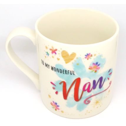 Nan Mug Fine China Mug To My Wonderful Nan 9 CM Ceramic Tableware Mothers Day