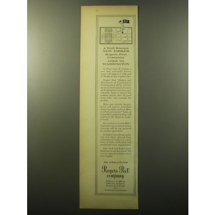 1960 Rogers Peet Company Ad - A well known New Yorker Rogers Peet Company