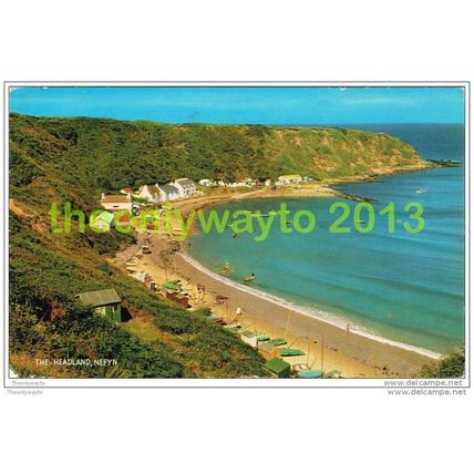 HEADLAND, NEFYN, CARDIGANSHIRE, WALES, 1974, Postcard
