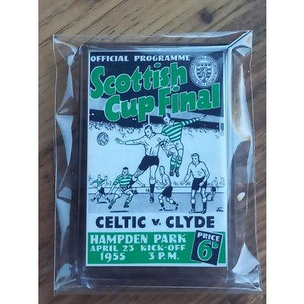 Clyde's 1939, 1955 & 1958 Scottish Cup Final Programmes fridge magnet set