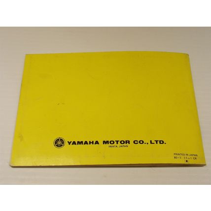 Yamaha SR250H SR250TH Owner's Manual LIT-11626-02-23