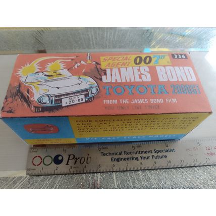 Corgi No336 007 Toyota 2000 GT Reproduction /Replica Box