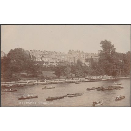 The Thames, Richmond, Surrey, c.1910 - RP Postcard