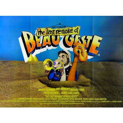 LAST REMAKE OF BEAU GESTE 1977 Ann-Margret, Marty Feldman UK QUAD POSTER