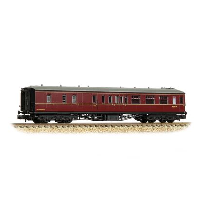 Graham Farish 374-512B GWR Hawksworth Brake Second Coach BR Maroon N Gauge - NEW