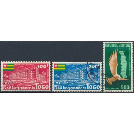 Independence Commemoration, Air - Togo 1960 - F H - MiNr 291/3